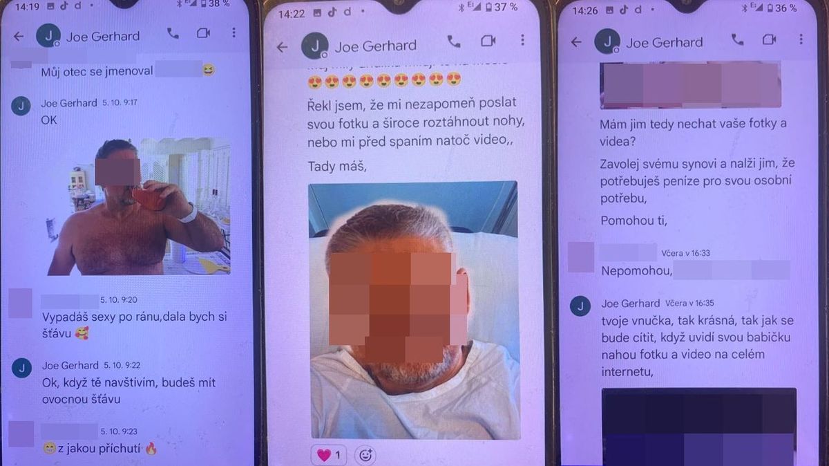 Podvodník přiměl seniorku z Ostravy k erotickému videu, kterým ji pak vydíral. Policie ukázala jejich chat